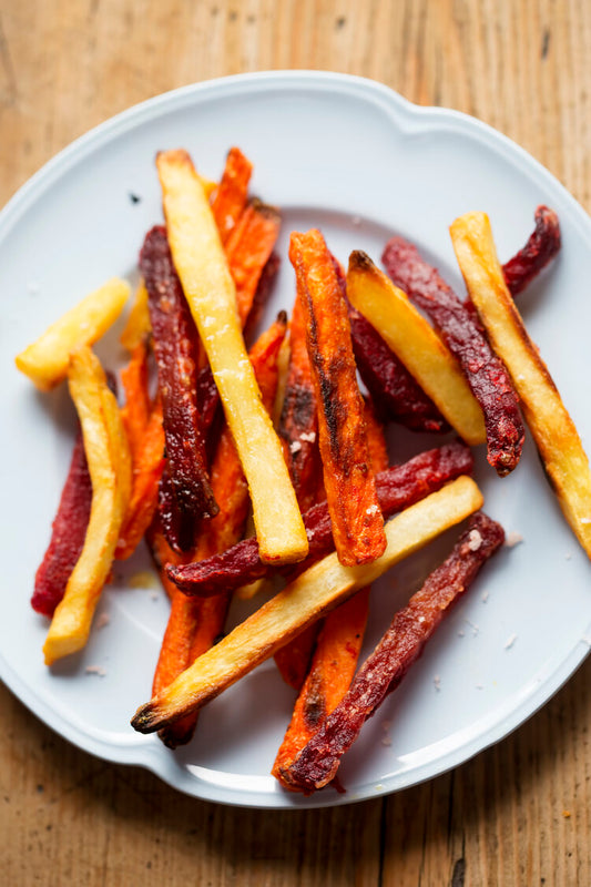 No Guilt Beetroot, Sweet and White French Fries