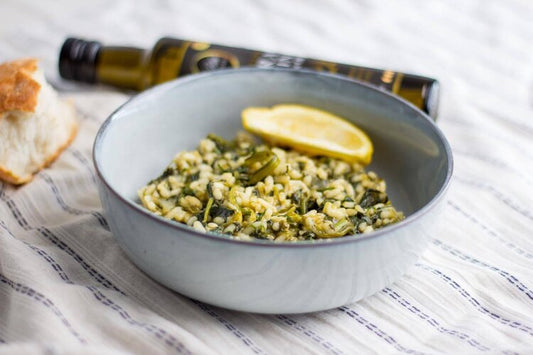 Greek Spinach Rice (Spanokorizo)