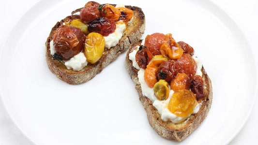 Cottage Cheese & Mixed Cherry Bruschetta