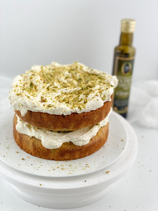 Easier than it looks Pistachio, Citrus Extra Virgin Olive Oil Cake
