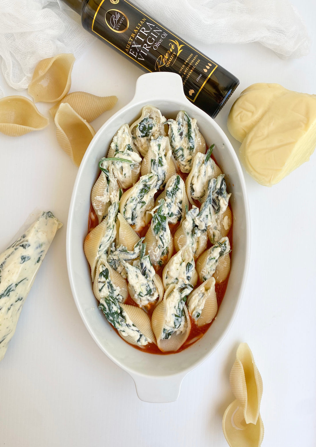 Stuffed Spinach & Ricotta Pasta